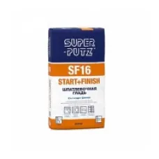 Шпатлевка SUPER-PUTZ SF16 Start+Finish шпатлевочная гладь (2кг)