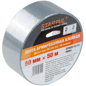 Лента армированная клейкая 50 мм 50 м STARTUL Profi 