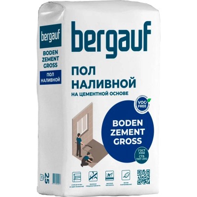 Самонивелирующаяся смесь Bergauf Boden Zement Gross (25кг)