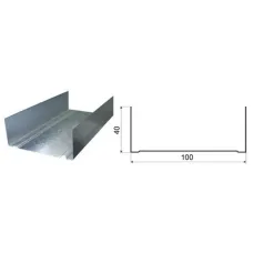 Профиль для гипсокартона ПН 100х40х0,5мм, 3м 