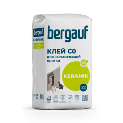 Клей для плитки Бергауф Keramik, 25 кг.