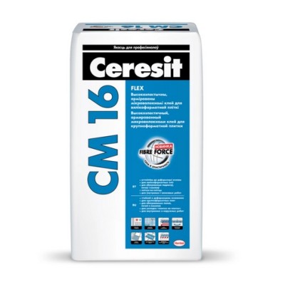 Клей для плитки высокоэластичный Сeresit CM16 (25кг)