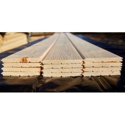 Пиломатериал сухой строганный профилированный Евровагонка сорт С 12,5х96 (2700мм)