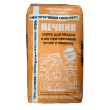 Смесь для кладки и оштукатуривания Печник Форт-Макси 25кг.