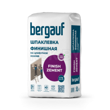 Шпатлевка цементная финишная белая Bergauf Finish Zement, 20 кг